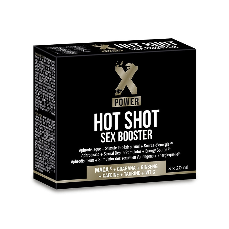 Hot Shot Sex Booster (3 x 20 ml) - Energie & testostérone